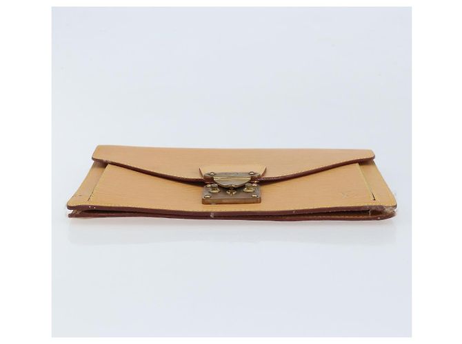 LOUIS VUITTON Borsa a Mano Dragonne Epi Serie Beige LV Auth ep13677 - vista 6