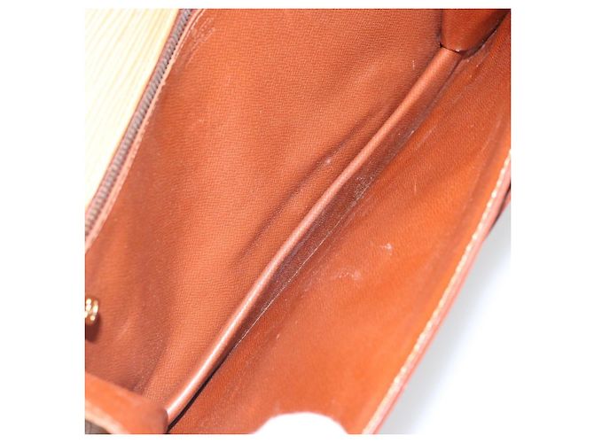 LOUIS VUITTON Borsa a Mano Dragonne Epi Serie Beige LV Auth ep13677 - vista 9