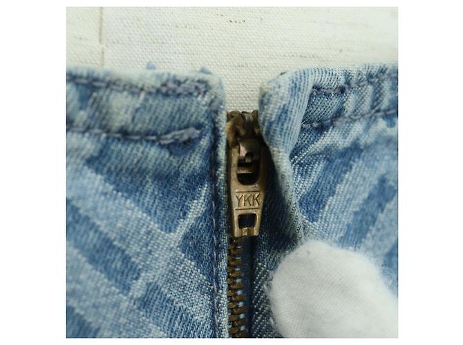 BURBERRY Nova Check Traje de Baño Denim Azul Auth LNZ046V - vista 10