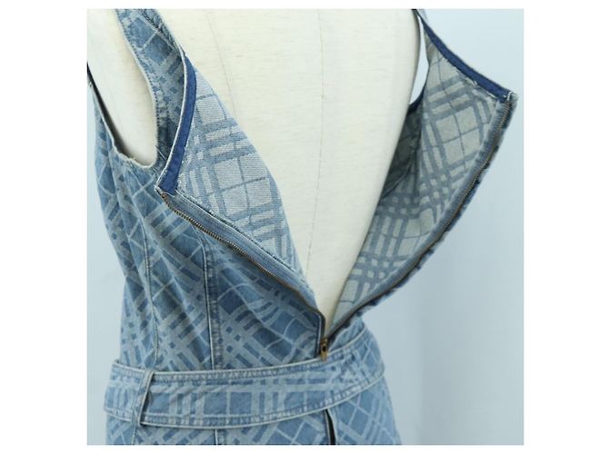 BURBERRY Nova Check Traje de Baño Denim Azul Auth LNZ046V - vista 11