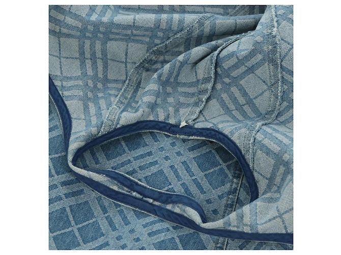BURBERRY Nova Check Traje de Baño Denim Azul Auth LNZ046V - vista 13