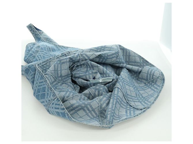 BURBERRY Nova Check Traje de Baño Denim Azul Auth LNZ046V - vista 14