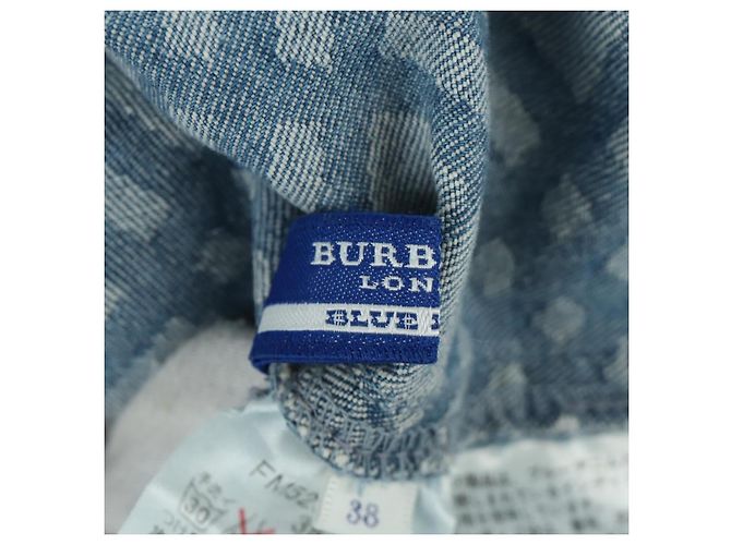 BURBERRY Nova Check Traje de Baño Denim Azul Auth LNZ046V - vista 15