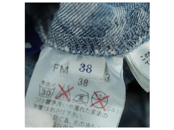 BURBERRY Nova Check Traje de Baño Denim Azul Auth LNZ046V - vista 17