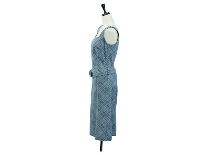 BURBERRY Nova Check Traje de Baño Denim Azul Auth LNZ046V - vista 3