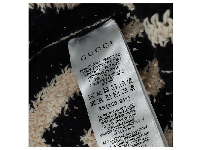 GUCCI Tops de Punto Algodón Blanco Auth 172546M - vista 12