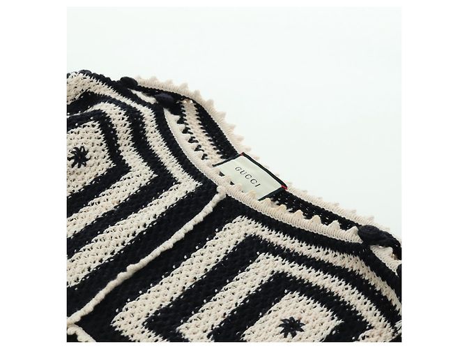 GUCCI Tops de Punto Algodón Blanco Auth 172546M - vista 9