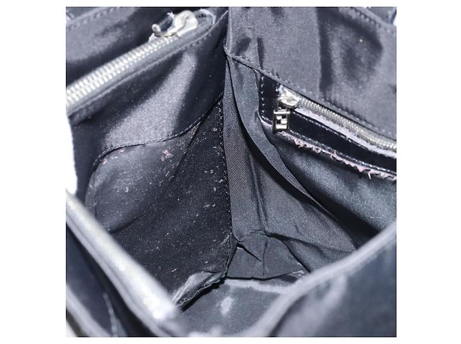 FENDI Tote Bag Nylon Schwarz Silber Auth 173802 - Ansicht 19
