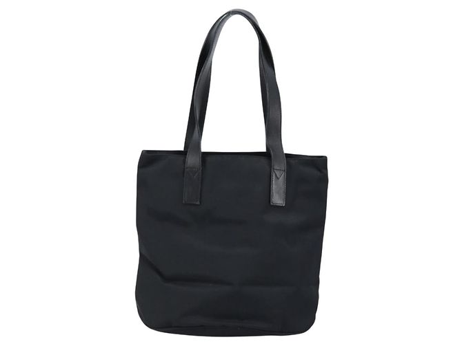 FENDI Tote Bag Nylon Schwarz Silber Auth 173802 - Ansicht 2