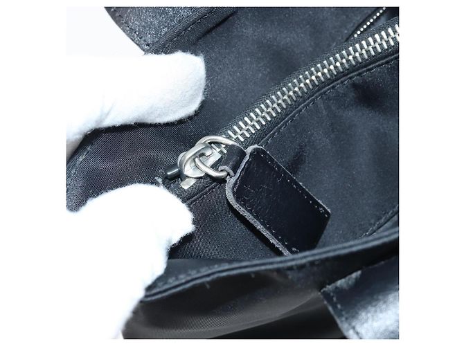 FENDI Tote Bag Nylon Schwarz Silber Auth 173802 - Ansicht 22