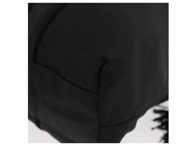 PRADA Borsa a mano in nylon nero argento Auth BA10929 - vista 14