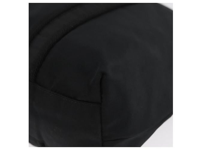 PRADA Borsa a mano in nylon nero argento Auth BA10929 - vista 16