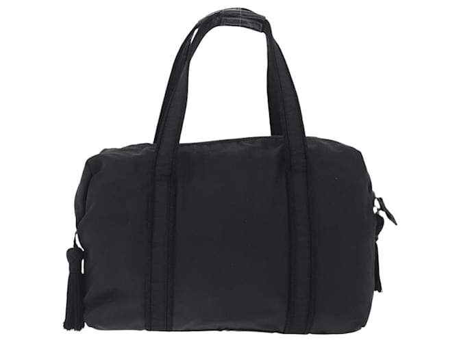 PRADA Borsa a mano in nylon nero argento Auth BA10929 - vista 2