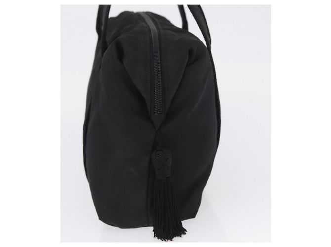 PRADA Borsa a mano in nylon nero argento Auth BA10929 - vista 3