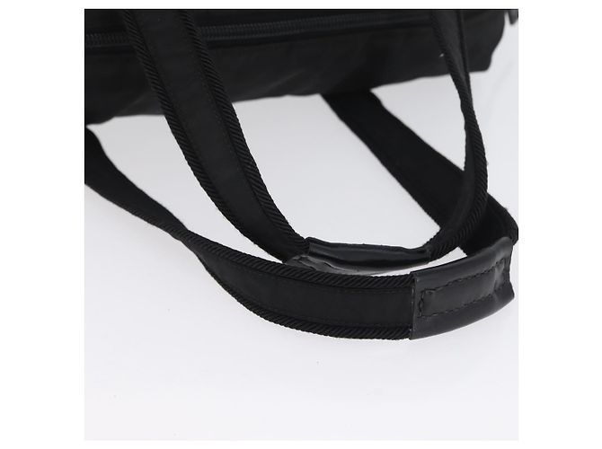 PRADA Borsa a mano in nylon nero argento Auth BA10929 - vista 7