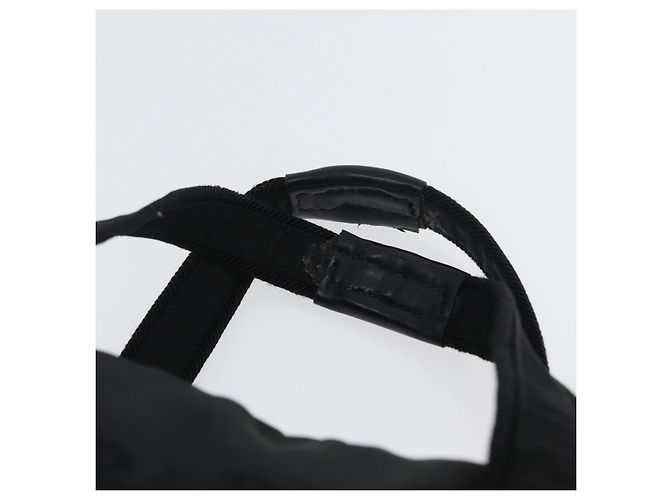 PRADA Borsa a mano in nylon nero argento Auth BA10929 - vista 8