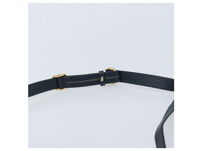 Gucci Borsa Sherry Line Micro GG Supreme in PVC Navy Gold 001 113 0551 Auth LNZ556 D'oro Blu navy - vista 14