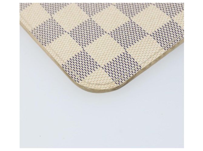 LOUIS VUITTON Pochette Neverfull MM Damier Azur LV Auth hk3571 - vista 14