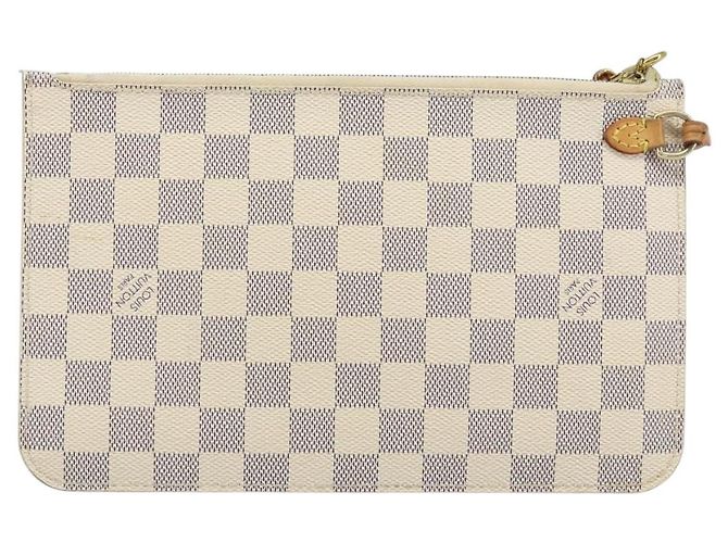 LOUIS VUITTON Pochette Neverfull MM Damier Azur LV Auth hk3571 - vista 2