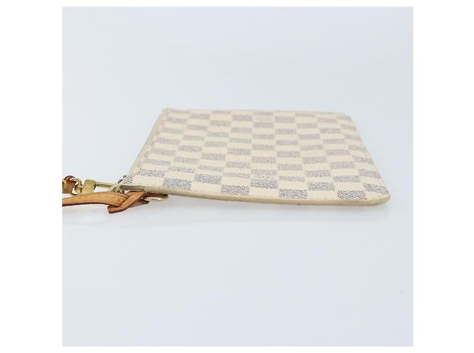 LOUIS VUITTON Pochette Neverfull MM Damier Azur LV Auth hk3571 - vista 4