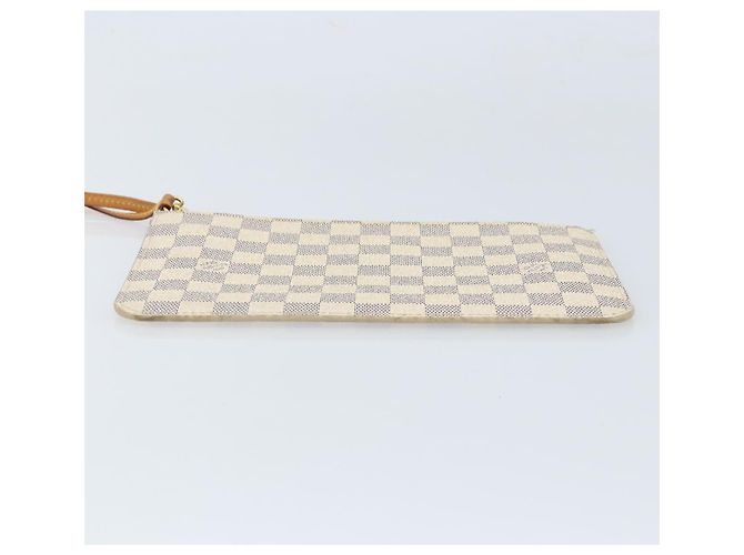 LOUIS VUITTON Pochette Neverfull MM Damier Azur LV Auth hk3571 - vista 6