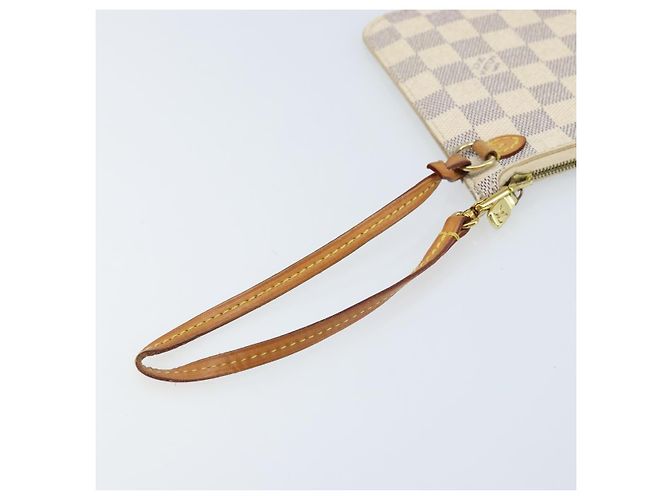 LOUIS VUITTON Pochette Neverfull MM Damier Azur LV Auth hk3571 - vista 8