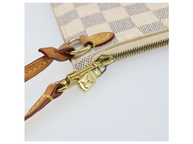 LOUIS VUITTON Pochette Neverfull MM Damier Azur LV Auth hk3571 - vista 9