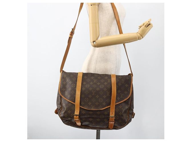 LOUIS VUITTON Borsa a Spalla Monogram Saumur 43 M42252 LV Auth 166833A Monogramma - vista 25