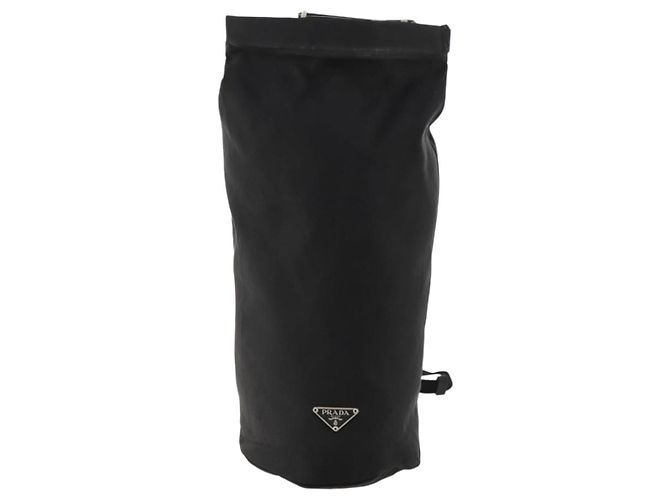 PRADA Shoulder Bag Nylon Black Silver Auth 171649 Silvery - view 13