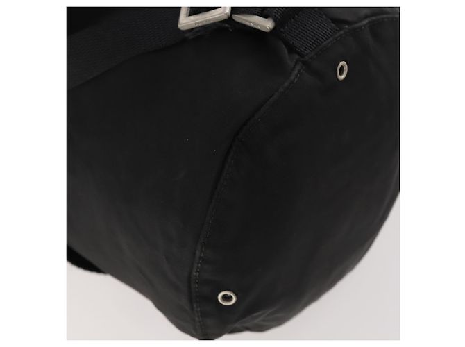 PRADA Shoulder Bag Nylon Black Silver Auth 171649 Silvery - view 16