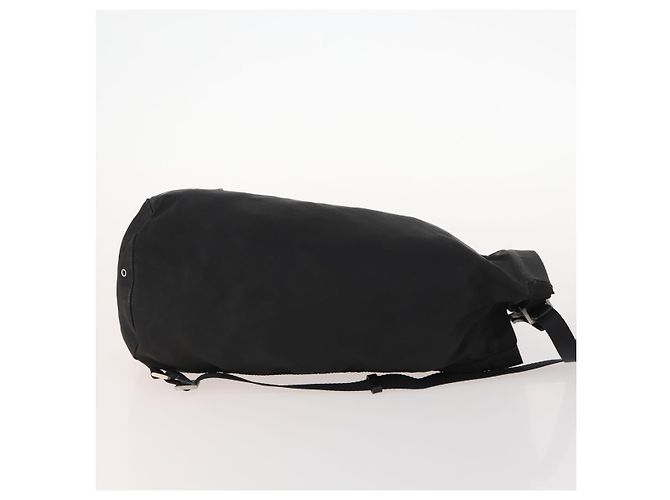PRADA Shoulder Bag Nylon Black Silver Auth 171649 Silvery - view 3