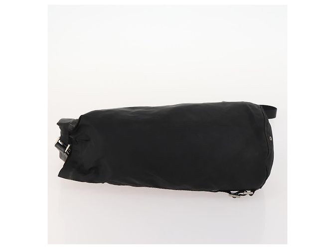 PRADA Shoulder Bag Nylon Black Silver Auth 171649 Silvery - view 4