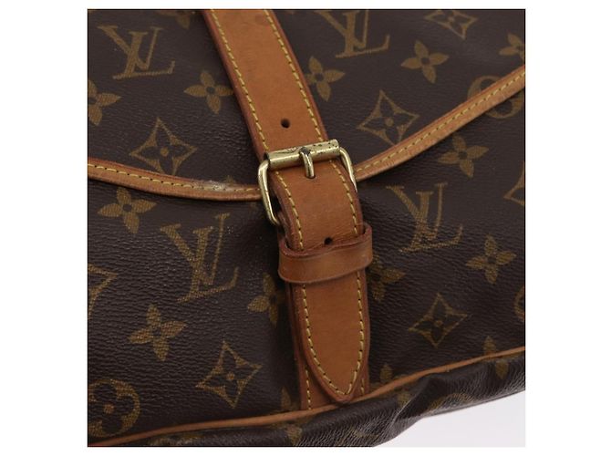 LOUIS VUITTON Borsa a Spalla Monogram Saumur 35 M42254 LV Auth ka2872 Monogramma - vista 20