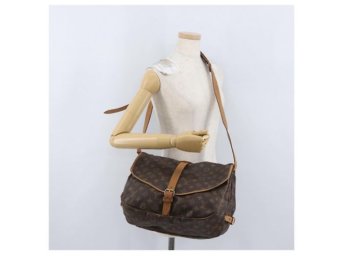 LOUIS VUITTON Borsa a Spalla Monogram Saumur 35 M42254 LV Auth ka2872 Monogramma - vista 31