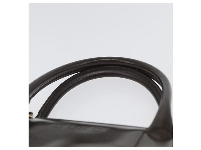 GUCCI Hand Bag Patent leather Brown Gold Auth 172303 Golden - view 8