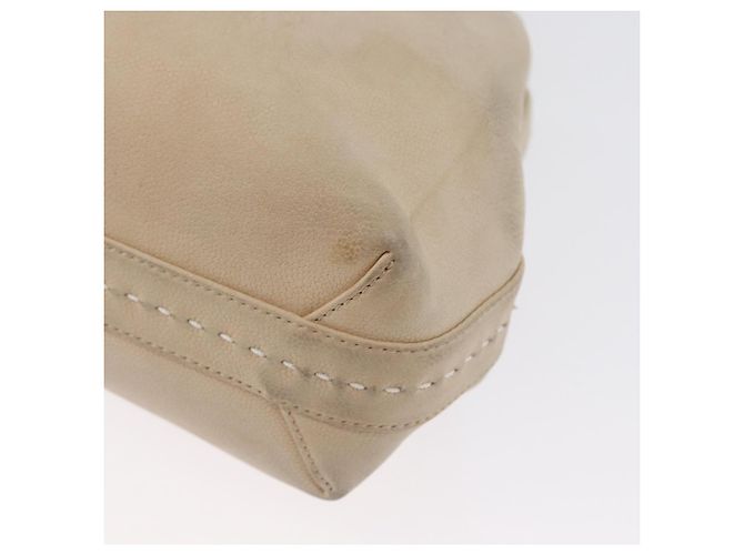 Céline Borsa a mano CELINE in pelle 2 in 1 beige oro Auth 166991 D'oro - vista 15