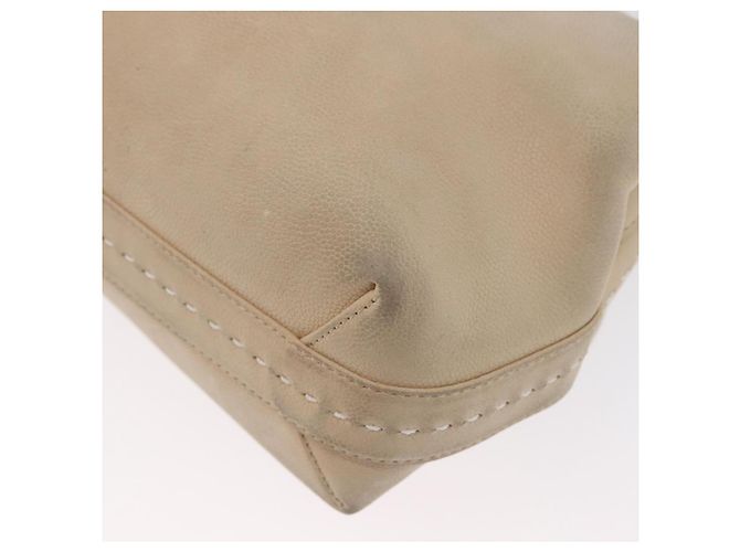 Céline Borsa a mano CELINE in pelle 2 in 1 beige oro Auth 166991 D'oro - vista 17