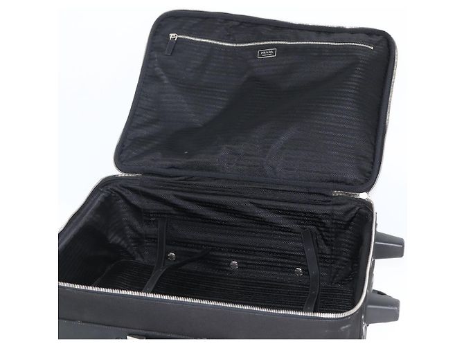 PRADA Custodia in Nylon Nero Argento Auth am10829 - vista 10