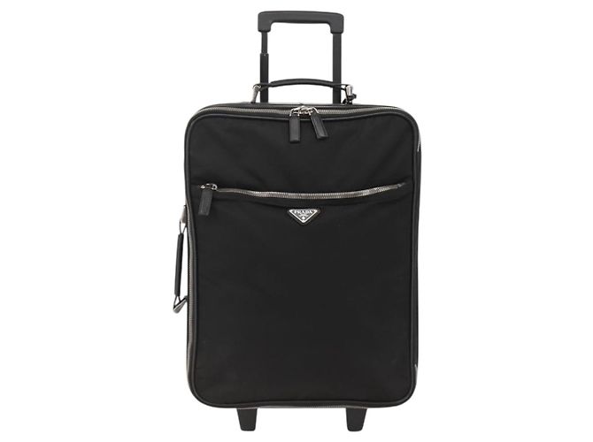 PRADA Custodia in Nylon Nero Argento Auth am10829 - vista 13
