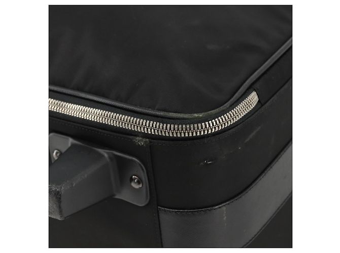 PRADA Custodia in Nylon Nero Argento Auth am10829 - vista 15