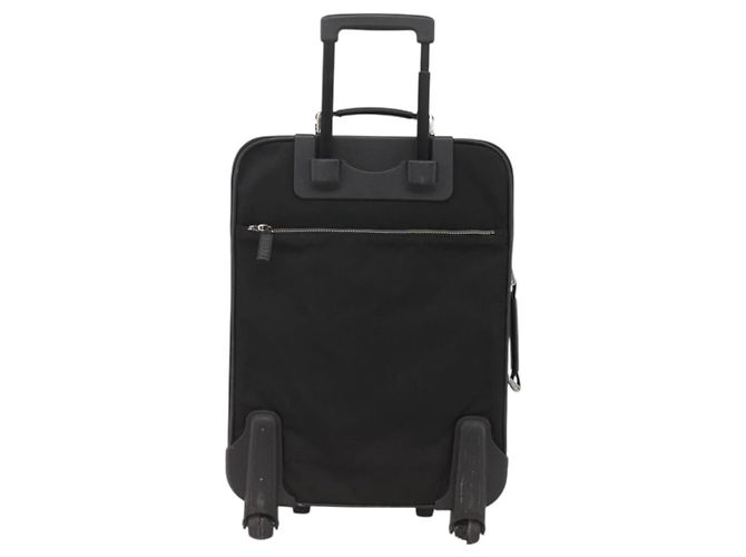 PRADA Custodia in Nylon Nero Argento Auth am10829 - vista 2