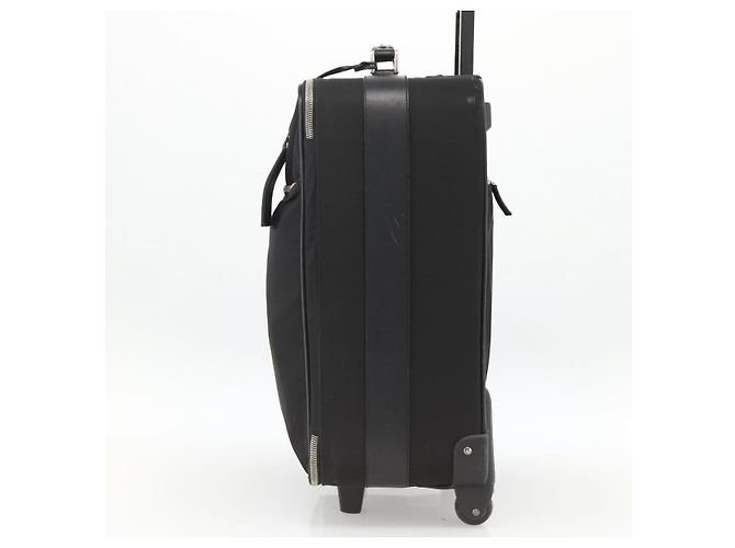 PRADA Custodia in Nylon Nero Argento Auth am10829 - vista 4