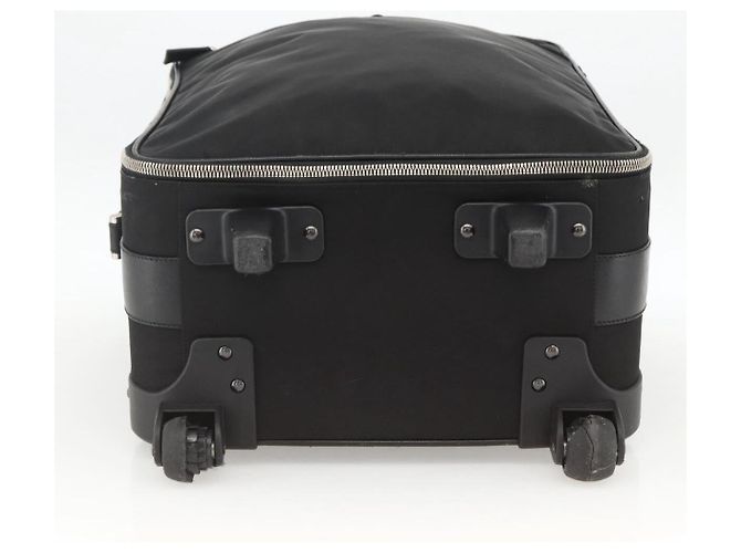 PRADA Custodia in Nylon Nero Argento Auth am10829 - vista 5