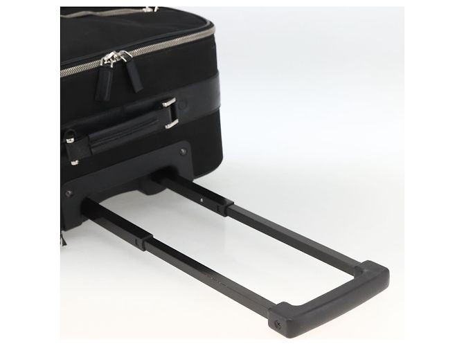 PRADA Custodia in Nylon Nero Argento Auth am10829 - vista 7
