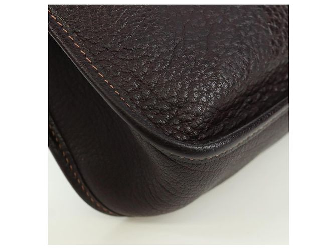 Hermès HERMES Borsa a Spalla Vespa Pelle Marrone Argento Auth bs33819V - vista 15
