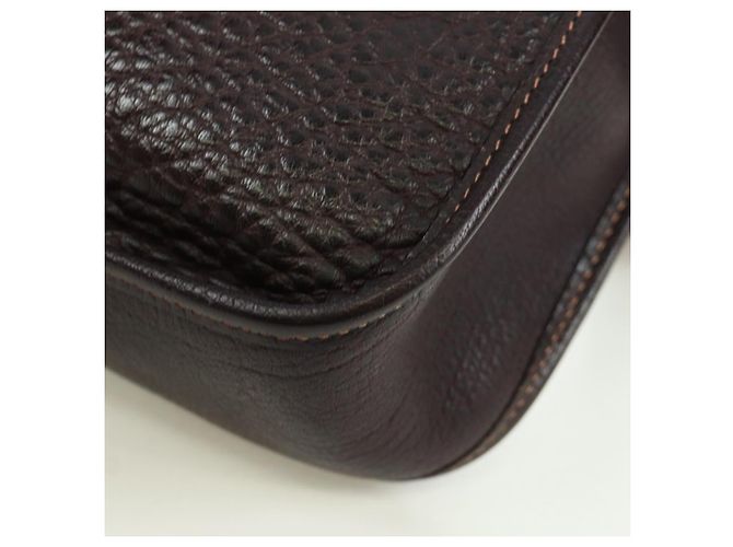 Hermès HERMES Borsa a Spalla Vespa Pelle Marrone Argento Auth bs33819V - vista 16