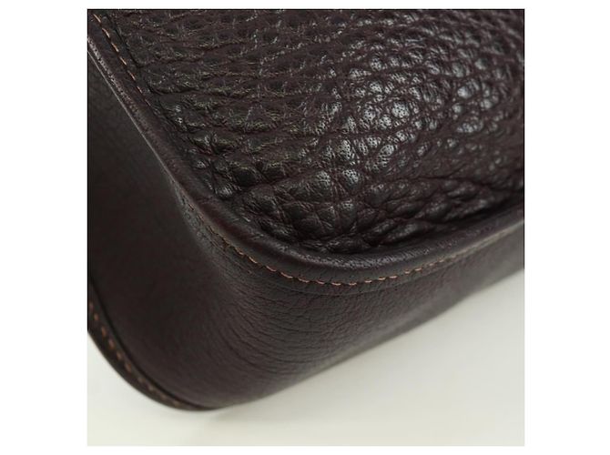 Hermès HERMES Borsa a Spalla Vespa Pelle Marrone Argento Auth bs33819V - vista 9