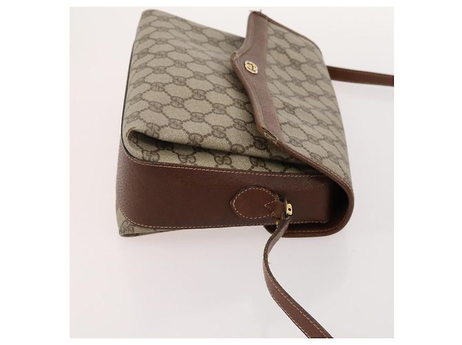 Borsa Gucci GG Canvas Micro GG Supreme PVC 4 pezzi Beige Marrone Nero Auth mr2102 - vista 11