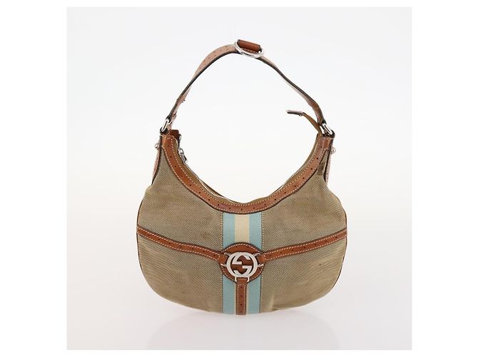 Borsa Gucci GG Canvas Micro GG Supreme PVC 4 pezzi Beige Marrone Nero Auth mr2102 - vista 22
