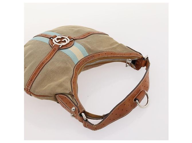 Borsa Gucci GG Canvas Micro GG Supreme PVC 4 pezzi Beige Marrone Nero Auth mr2102 - vista 25